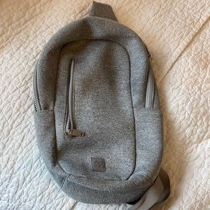Grey sling bag